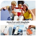 thumbnail image 3 of BENTOBEN Case for iPhone 16 Compatible with Mag-Safe, 6.1" Metal Lens Frame Button Frame Hard Tpu Matte Magnetic Anti-Fingerprint Shockproof Protective Cover, Matte White, 3 of 8