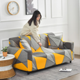 thumbnail image 2 of Housse de Canapé Élastique Jaune Housse de Canapé Extensible, 2 of 3