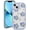 Blue Flower, variant on Case Compatible for iPhone 11, Spring Flower Floral Design for Women Girl Shockproof TPU Bumper Cover for iPhone 11 (6.1 inch), Purple Flower