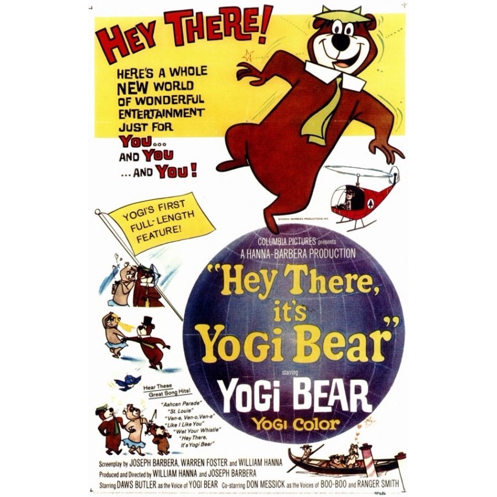 Hey There, It's Yogi Bear Movie Poster (11 x 17)