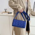 thumbnail image 1 of Designer Female Handbag Solid Color Padded Quilted Crossbody Bag Portable Travel, 1 of 9