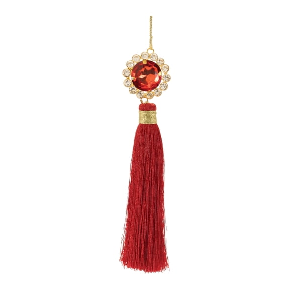 Melrose Holiday Jewel Tassle Ornament Set of 6