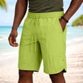 thumbnail image 2 of Afuyipoi ​Men's Athletic Shorts with Zipper Pockets, Quick Dry Performance Sports Shorts, Elastic Waist Summer Gym Shorts for Running and Hiking, S-4XL Green Size 2XL, 2 of 8