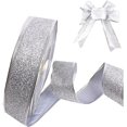 thumbnail image 2 of Cinta de regalo de 22 metros y 20 mm, 4 piezas de cintas brillantes con purpurina de ancho, 2 of 5