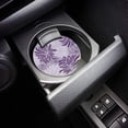 thumbnail image 3 of FMSHPON Purple and White Chrysanthemum Gray Set of 4 Car Coaster for Drinks, Absorbent Ceramic Stone Coasters Cup Mat with Cork Base for Home Kitchen Room Coffee Table Bar Decor, 3 of 5