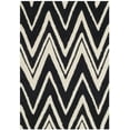 thumbnail image 2 of SAFAVIEH Cambridge Sam Geometric Wool Area Rug, Black/Ivory, 2'6" x 4', 2 of 8
