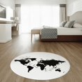 thumbnail image 2 of FOR GOD SO LOVED THE WORLD White Round Rug Mat, 2 of 3
