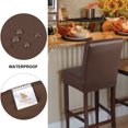 thumbnail image 4 of PiccoCasa Waterproof Bar Stool Cover for Counter, Height Side Chair Cover, Brown, 4 of 8
