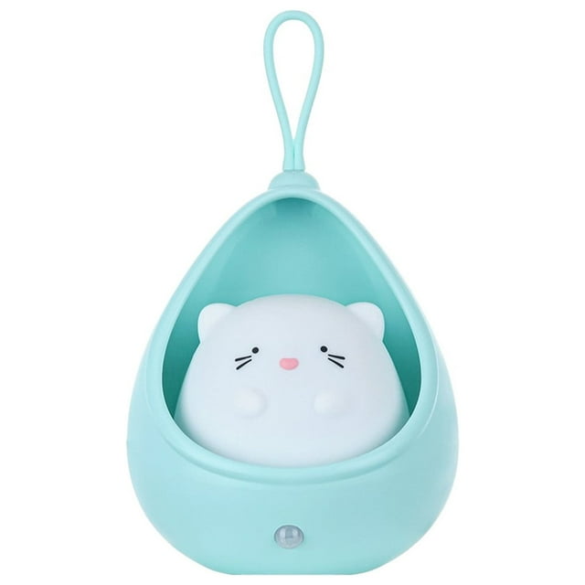 Pisexur Electrónica para Hombres Linda Luz LED con Sensor de Mascotas, Luz Nocturna Automática con Sensor Corporal, Luz de Pared LED Recargable por USB, Luz Nocturna con Sensor para Dormitorio, Gatos
