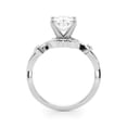 thumbnail image 2 of Veda Jewel 1.95 Ct Oval Cut Lab-Created Diamond Engagement Wedding Lab-Created Diamond Ring - 14K White Gold Plated Ring for Women - Lab-Created Diamond Accent Rings for Women's, 2 of 5