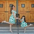 thumbnail image 5 of Robe Assortie Maman et Moi pour la Famille, Robe Maxi Florale de Fête Mère-Fille, 5 of 5