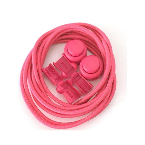 Raindrops Sport Shoe Laces 1 Pair Pink Elastic and Reflective for Running Hiking Climbing