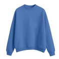 thumbnail image 5 of WTOBBY Women's Basic Round Neck Sweatshirt, Casual Long Sleeve Pullover, Everyday Comfort Top with Soft Touch Fabric and Classic Versatile Style,Sky Blue L, 5 of 5