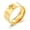 Gold, variant on 8MM Stainless Steel Men's CZ Band Black/Silver/Gold Cross Ring Gifts Size 7-12