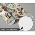 thumbnail image 6 of S4Sassy Animal Hexagon Print Wallpaper- Commercial Space Wall Covering, 25" x 360" Self-Adhesive Vinyl Wall Paper, Decorative Wallwrap, Easy DIY Walls Covering For Retail, Office Space- Gray, 6 of 8
