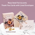 thumbnail image 3 of mudrit Thank You Cards (20 pcs) with 20 Envelopes & 20 Floral Stickers for Weddings and Bridal Shower , size - 4 x 6 inches, 3 of 5