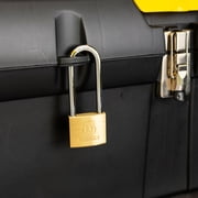 Brinks Solid Brass 40mm Keyed Padlock with 2 1/2in Shackle, 4 pack