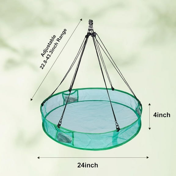 2pcs Heavy-Duty Bird Seed Catcher Trays - 24" Large, Windproof. Easy Install for Feeders/Baths, Weather-Resistant. Prevents Waste, Keeps Ground Clean. Outdoor Garden/Patio Use