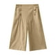thumbnail image 3 of WILLBEST Pantalones Casuales elegantes para Mujer, de Cintura Alta, Ajustados, de Pierna Ancha, Recortados, para Uso Diario y Uso Diario. Extra Grande, 3 of 3