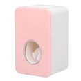 thumbnail image 2 of Fácil instalación, exprime la pasta de dientes sin esfuerzo para baños, uso doméstico, dispensador automático de pasta de dientes de pared de color rosa, 2 of 8