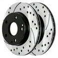 thumbnail image 2 of Geelife For Mercedes-Benz Front Drilled Slotted Brake Rotors Black & Ceramic Pads Kit, 2 of 7