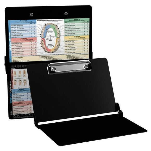 Whitecoat Clipboard® - Black Dental Edition