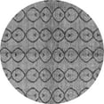 thumbnail image 1 of Ahgly Company Indoor Round Abstract Gray Modern Area Rugs, 7' Round, 1 of 4