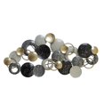 thumbnail image 1 of Benzara BM205290 Metal Disc Wall Decor with Splotched Details, Gray & Gold, 1 of 2