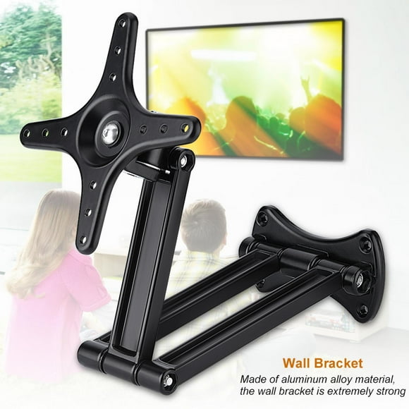 Strong Tilting Swivel Aluminum Alloy Up To 10Kg Wall Mount, TV Bracket, For 10-27 Inch Flat TV LED LCD Screen