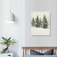 thumbnail image 3 of JEUXUS  Snowy Evergreen Trees , Winter Forest Wall Art,Christmas Watercolour Painting, Winter landscape, Snowy Pine tree poster Winter Forest Landscape,Christmas Pine Trees In Winter, 3 of 4