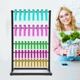 thumbnail image 4 of 5 Tier Ribbon Holder Organizer Rack Ribbon Display Stand Rack Craft Rack Storage Shelf for Craft Room Cake Shop Flower Store, 4 of 12