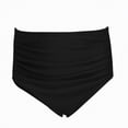 thumbnail image 4 of mgoYE Girl Swimsuit 10 12 Girls Swimsuit Bathing Suits Criss Cross Bikini Set Two Piece Girls' Swimwear Solid Color Bathing Suit(Black,7-8 Years), 4 of 9
