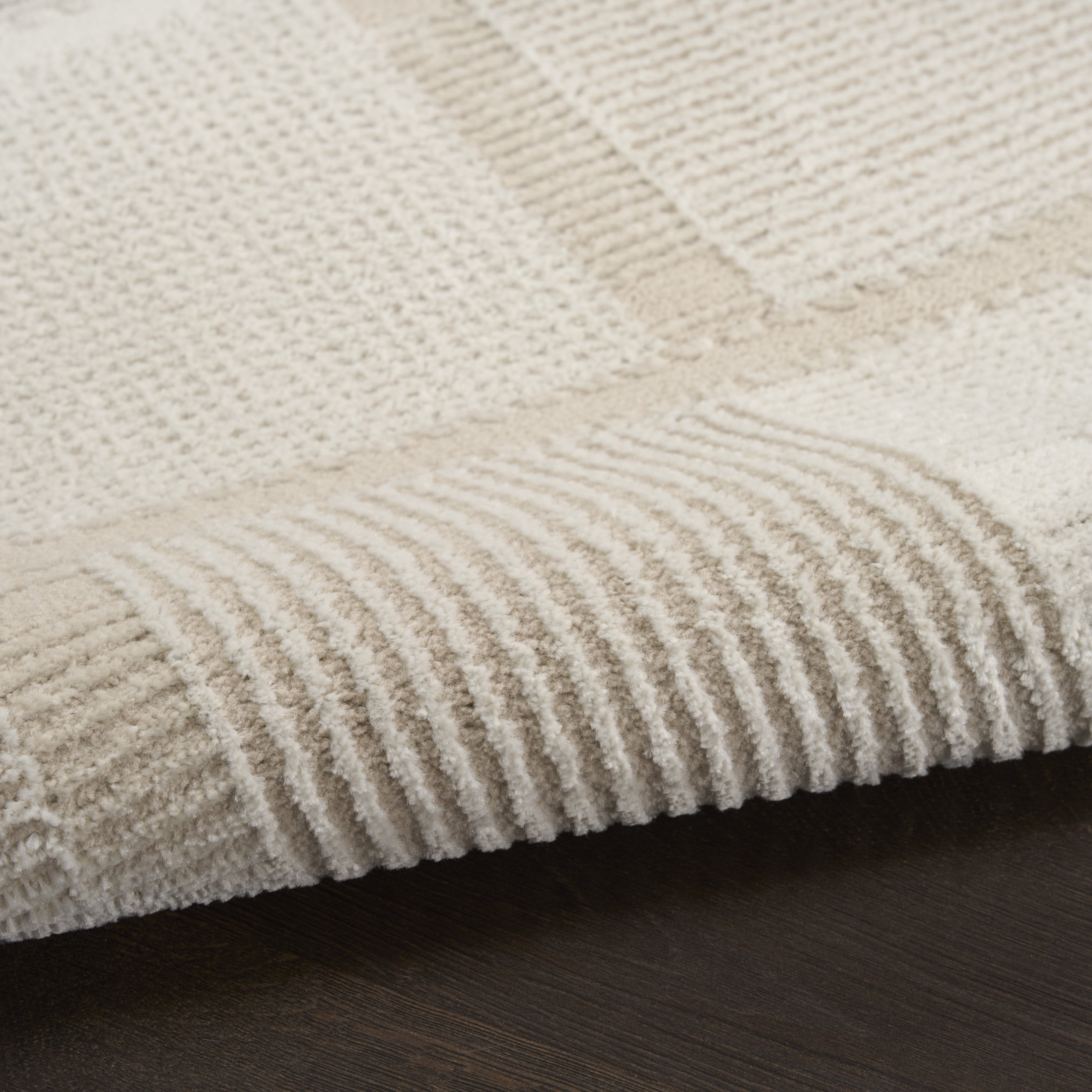 Nourison Nordic 8' x 10' Ivory Taupe Modern Indoor Rug