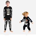 thumbnail image 2 of SAILEROAD-Conjunto de pijama de esqueleto para niño y niña, ropa de dormir para otoño e invierno, para Halloween, 2 of 3