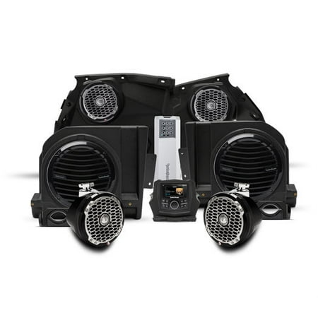 Rockford Fosgate 1000 Rms Rockford Fosgate X3-Stage5 1000 watt stereo, front speaker, subwoofer, and rear speaker kit for select Maverick X3 models ()
