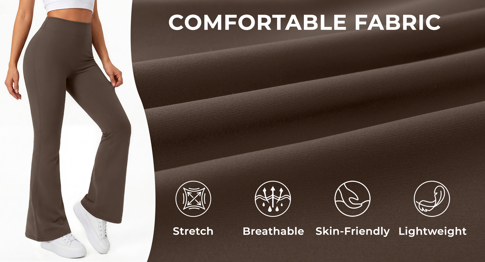 Rosvigor Women's High Waist Flare Bootcut Yoga Pants photo 4