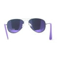 thumbnail image 4 of Child Size Kids Color Mirror Classic Iconic Tear Drop Officer Sunglasses Silver Purple Orange Mirror, 4 of 4