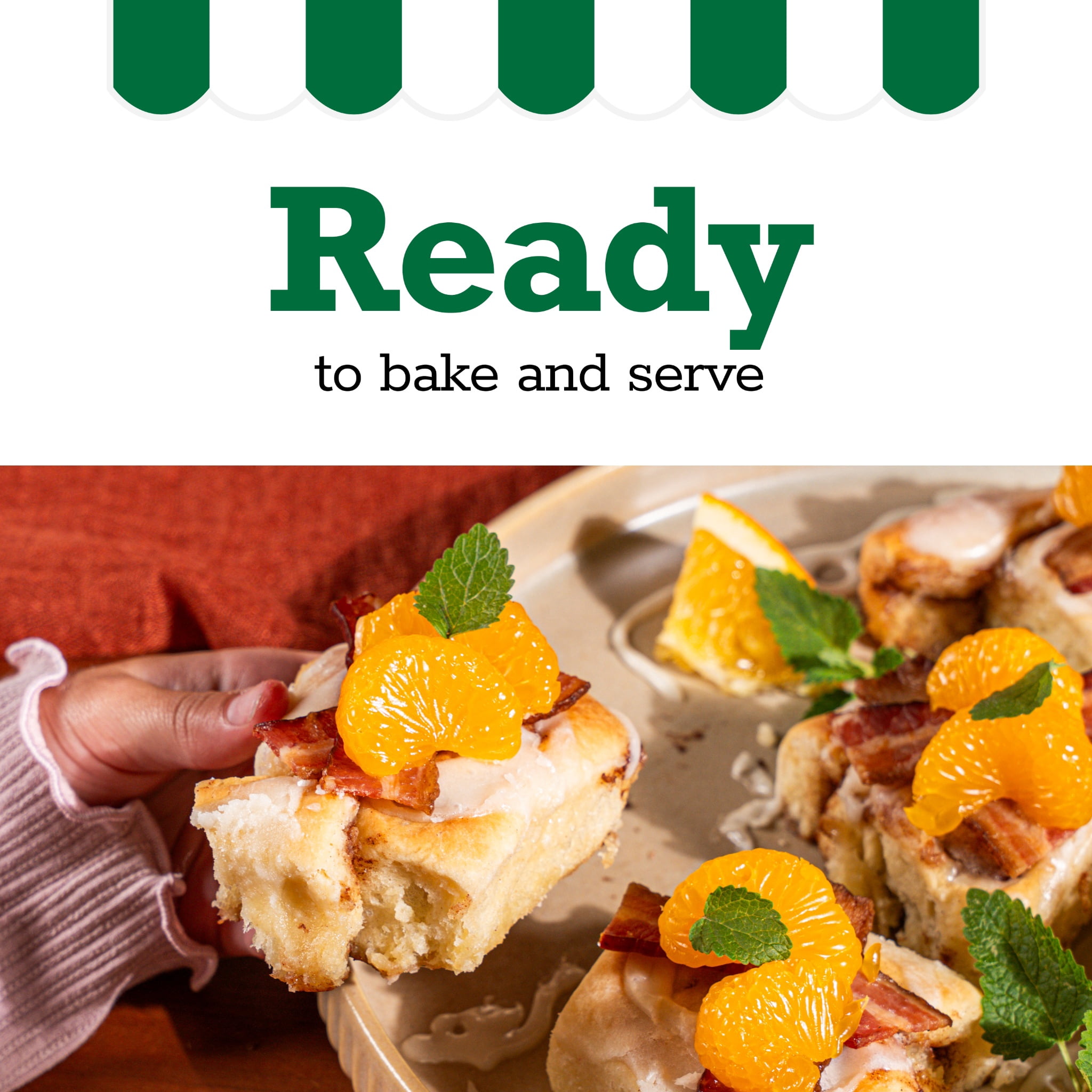 Sister Schubert's Ready-to-Bake Cinnamon Rolls with Cream Cheese Icing, 17 oz, 8 Ct