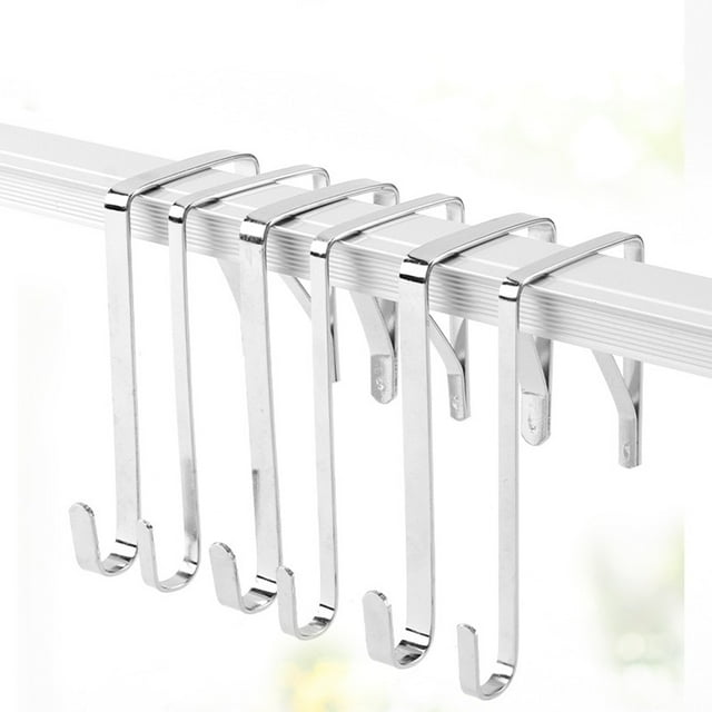 Colgador de ganchos individuales multiusos Naiovety 12 piezas gancho metálico en forma de S Decoración del hogar Tipo 2 8mm