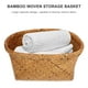 thumbnail image 2 of Cesta de almacenamiento ovalada tejida, cesta para la colada, cesta para sala de estar, cesta de almacenamiento para artículos diversos, 2 of 5