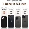 thumbnail image 3 of Compatible with iPhone 15 Case, Liquid Silicone Slim Shockproof Protective Phone Case for iPhone 15 6.1 inch[Microfiber Lining]. (Black), 3 of 6