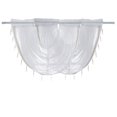 thumbnail image 1 of Bordado de lujo con diamantes blancos transparentes y cascada para ventana con cenefa y borlas, 1 of 1