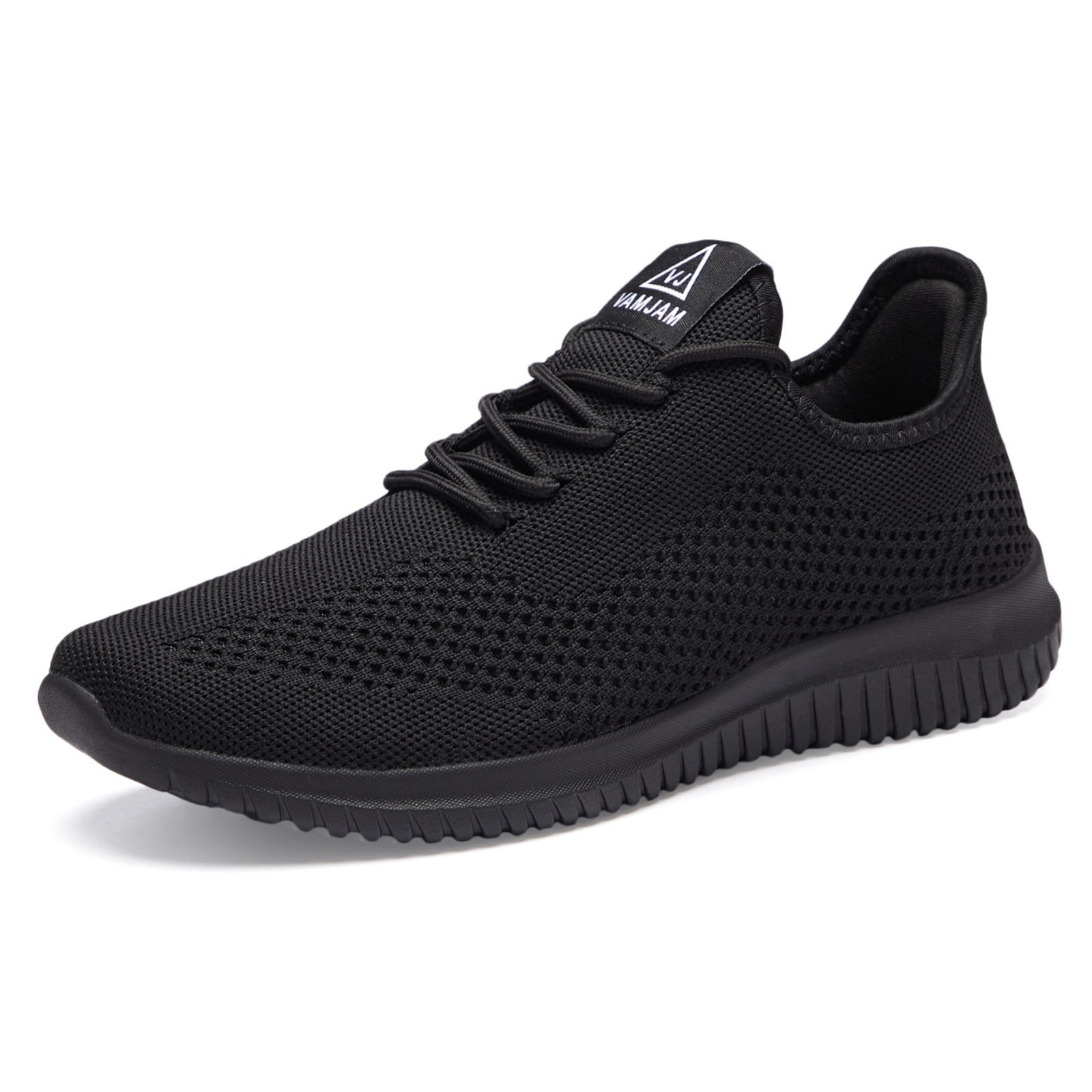 Men's Walking Shoes Ultra Lightweight Breathable Running Shoes Non Slip Athletic Fashion Sneakers All Black Size 11