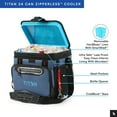 thumbnail image 6 of Titan by Arctic Zone 24 Can, 16 Quart Zipperless Soft Cooler, Ocean Blue, 6 of 12