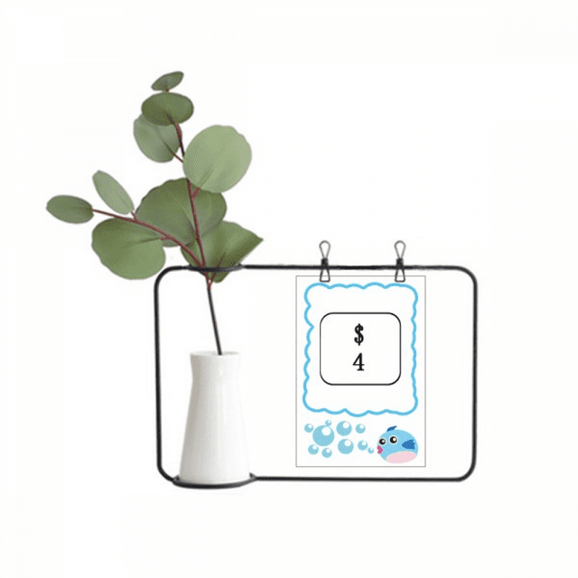 Keyboard Symbol 4 Art Deco Fashion Transparent Glass Hanging Vases Decoration Bottle