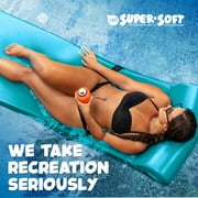 TRC Recreation Sunsation 1.75\ Thick Foam Adult Pool Float Water Lounger w/ Headrest, Teal