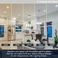 thumbnail image 5 of Luxrite 12-Pack 4 Inch Ultra Thin LED Fire Rated Recessed Lights, 5CCT, 800 Lumens, Dimmable, IC Rated, Wet Rated, ETL, 5 of 7