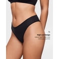 thumbnail image 3 of Ropa interior INLYRIC Inbarely Soft Cheeky Bikini, paquete de 3 unidades, negro, 3 of 5