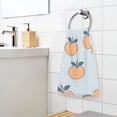 thumbnail image 5 of Fruit Yellow Flower Pattern Bath Towel 100% Cotton Soft Thick High Absorbency Hand Face Towel Single Pack 16x28in, 5 of 7