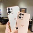 thumbnail image 5 of Square Love Heart Phone Case On For Oppo Reno7 Reno8 Reno9 Reno 7 8 9 Pro Plus 8T 4G 5G 5F 2 2Z 2F 3 5 6 6Z 4G 5G Z RenoZ Cover, 5 of 5